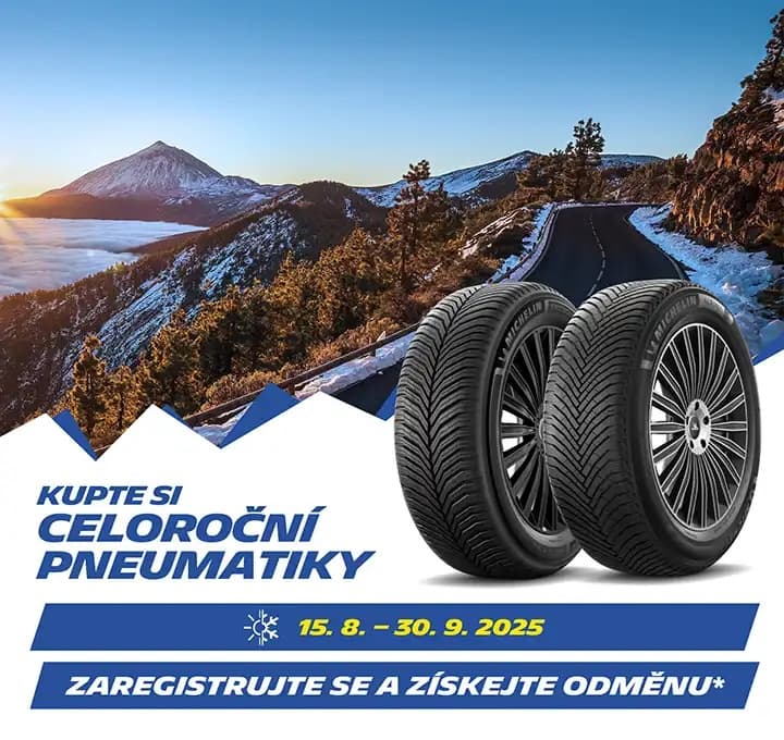Koupili jste pneumatiky?<br/>
Zaregistrujte svůj nákup a získejte odměnu!