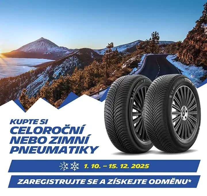 Koupili jste pneumatiky?<br/>
Zaregistrujte svůj nákup a získejte odměnu!